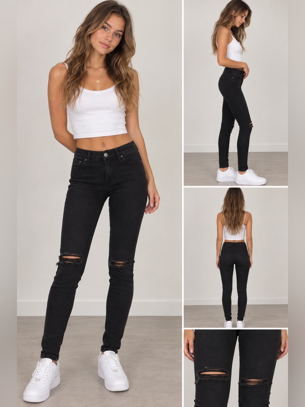 Brandy Melville skinny ripped Jeans size small
